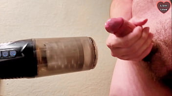 Preview 4 of Xxx Six College - Big Thick Cock Cums Hard Twice From Automatic Male Masturbator