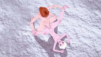 Preview 4 of Mia Kitchen Xxxvideo Hd - Princess Elsa gets fucked on snow by futanari Anna - Frozen Porn