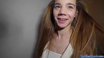 Preview 2 of Ben Dover Fisting - Petite teen4cash POV sucks big white cock before sex