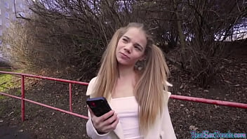 Preview 1 of Ben Dover Fisting - Petite teen4cash POV sucks big white cock before sex
