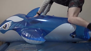 Preview 3 of Rachel Roxxx Oops - Timelapse: Unboxing,  inflating and deflating modded Fuuzen blimp whale