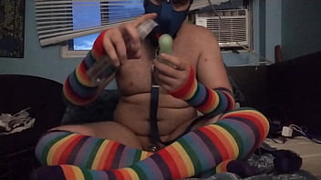 Preview 1 of Kraeean Xxx - I play with but 3 dildo how a good submissive puppy from the smallest to the biggest.