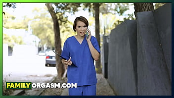 Preview 1 of Teens Rough Teens - FamilyOrgasm.com ⏩ Bratty Nurse Impressed by her Stepbro Cock Size,  Natalie Porkman