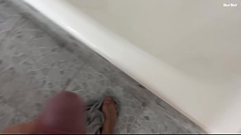 Preview 1 of Girls Dick Mom - My friend was in the shower and I couldn&#039_t resist fucking and cumming on tits. MariMott