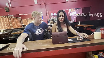 Preview 1 of Nata Thai - LEGACY MESS : Big Ass and Tits  Crazy Shemale Milf Fucks a Stranger in the Bar