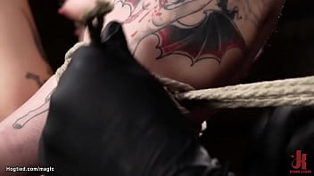 Preview 3 of Rape Kind Of Sex - Tattooed slave suspended and spanked