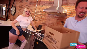 Preview 1 of Lisa Roque - Fresh &amp_ Innocent - A Busty Horny Teen Fucks her New Roommate
