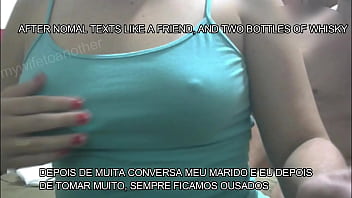 Preview 1 of Lena Meyer Landrut Nude - First time,  my wife seduces my friend,  REAL! ENGLISH SUBTITLES KARINA AND LUCAS