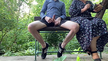 Preview 3 of Young Property - MILF gets her cum outside