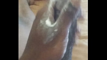 Preview 2 of Cricket Bat - Which one of you bitches can cream on my dick like this