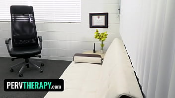 Preview 1 of No Pay For Sex - Perv Therapy - Cute Latina Babe Aria Valencia Gets A Treatment Plan To Cure Excessive Masturbation