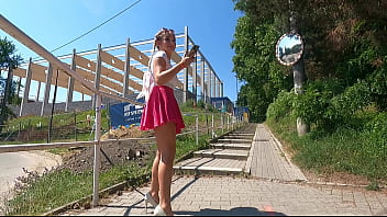 Preview 2 of 10 Anne - Dolce Gatta first time public flashing part 2