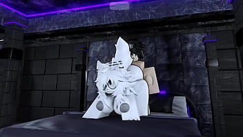 Preview 2 of Show Me Your Breast - Pounding my hot furry Roblox slut