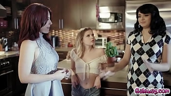 Preview 2 of Kerala Picnic - Galsway.com - Jessica Ryan,  Leda Lotharia,  and Coco Lovelock tastes each others cunts