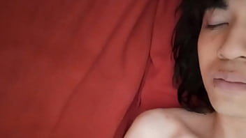 Preview 4 of Doutch Taxi - Different views of face,  torso,  belly,  nipples,  mouth,  skin of slim and smooth twink jerking off his sexy cock in amateur gay porn video
