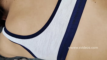 Preview 4 of Girl Rub Boob On Pillow - Trainer turned on by Gym Teacher Indian Desi girl