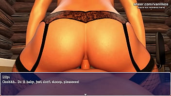 Preview 4 of 2018 Akarea Xxx - Lily of the Valley | Hot Big Ass MILF Slut With Huge Perfect Tits Sucks Boss&#039_s Dick and Swallows Cum For a Promotion | My sexiest gameplay moments | Part #17