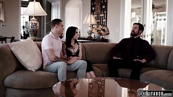 Preview 1 of Degenerado - PlainTaboo.com - Babe golddigger has to fuck bf n stepdad