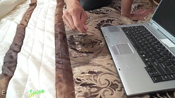 Preview 2 of Roja Real Bf Down - Asian college girl is a secret camgirl who gets caught having intense squirting orgasm by horny housemate before enjoying his rock hard cock until she squirt orgasms and makes him cum