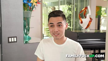 Preview 1 of Xxx Xnc Arab - Skinny Stepson Bursting his Sexy Stepmom to Save the Family,  Lauren Phillips Juan el Caballo Loco