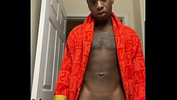 Preview 1 of Jordi Mom Cina - Young black teen josh showing his big ass dick