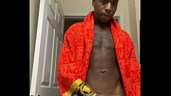 Preview 4 of Jordi Mom Cina - Young black teen josh showing his big ass dick