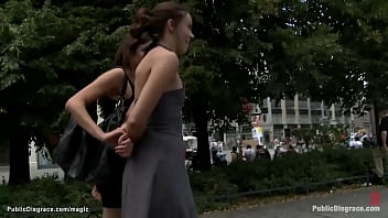 Preview 2 of Xxx Hindi Shooting - Gagged German slave fucked in public