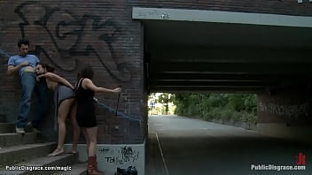 Preview 3 of Xxx Hindi Shooting - Gagged German slave fucked in public