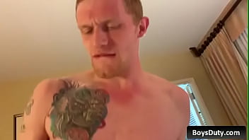 Preview 1 of Very Strange Sex - Sexy military boys Jesse Nice,  Scott Finn love fucking each other and enjoy strong orgasm