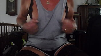 Preview 1 of Geany Mommy - Bisexual Ericacd cums and eats it.