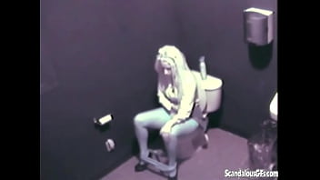 Preview 1 of Nude Pristine Edge Anal - Blonde Babe masturbate on confort room caugh on cam