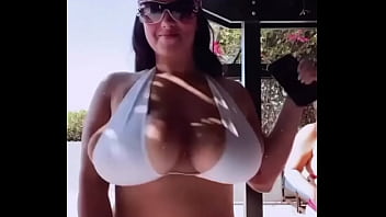 Preview 3 of Porn Domal - Gigantic Instagram boobs bouncing