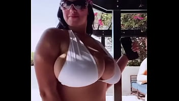 Preview 1 of Porn Domal - Gigantic Instagram boobs bouncing