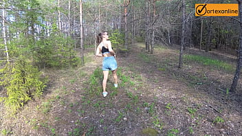 Preview 1 of Group Rimjob - Outdoor Public Blowjob and Fuck from Young Whore
