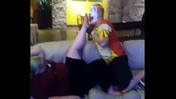 Preview 4 of Clit Destroyed - Foot Worshiping At The Hotel&#039_s Lobby