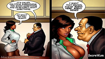 Preview 2 of Nerdy Teen Gets A Creampie - The Mayor - S#1 Ep.2 -Black Married Counselor fuck her boss for Money Re election.