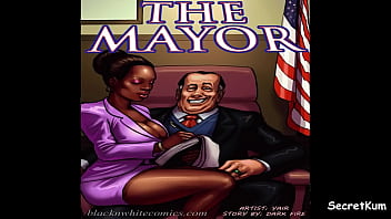 Preview 1 of Nerdy Teen Gets A Creampie - The Mayor - S#1 Ep.2 -Black Married Counselor fuck her boss for Money Re election.