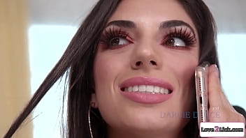 Preview 1 of Sasha Grey Lesbian Video - Love2Lick.com - Hot brunettes watch porn and lick pussy