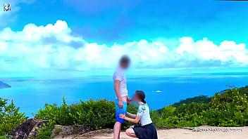 Preview 1 of Big Asseur - Reaching the Summit - Caught During Risky Outdoor Fuck