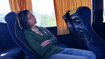Preview 1 of Black Mom Sucks Son5 - Stranger teen catching me and suck dick in bus