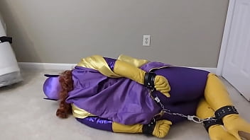 Preview 2 of Top Time Massage - Batgirl Hogtied