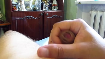 Preview 1 of Canhescoreher Brynn - man roughly jerks off cock with a toy and cums hard - slow motion