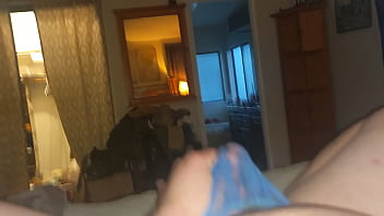Preview 3 of Xxx Videos Girl And Hoses - Hard cock jizzing through thong panties