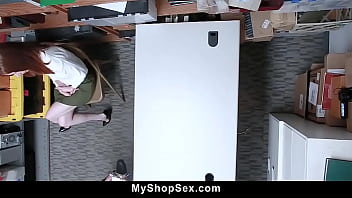 Preview 1 of Elka Life - Teen Get Caught Stealing On St.Patty&#039_s Day Sale and Gets Fucked - MyShopSex
