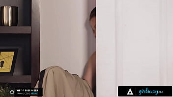 Preview 3 of Sxxsxxx Com - GIRLSWAY - Wedding Guests Whitney Wright And Madison Morgan Squirt All Over Guests Coats