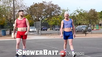 Preview 1 of Actress Incest Movies - ShowerBait Spying Horny Guy Slides Into Tight Shower Ass