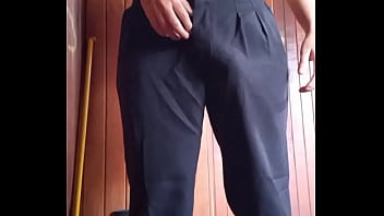 Preview 1 of Desi Sari Chodai Hd - Mostrando mi verga antes de ir a trabajar