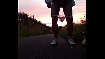 Preview 2 of Scarlet Johnsson Porn - Onderweg bij een wandeling plassen