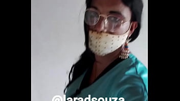 Preview 1 of Skinny Grannt - Indian crossdresser slut Lara D&#039_Souza sexy video in satin nighty