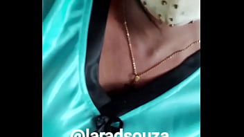 Preview 4 of Skinny Grannt - Indian crossdresser slut Lara D&#039_Souza sexy video in satin nighty